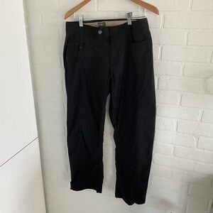 Royal Robbins Women’s track pants Utility SPorty Black Comfy sz 12